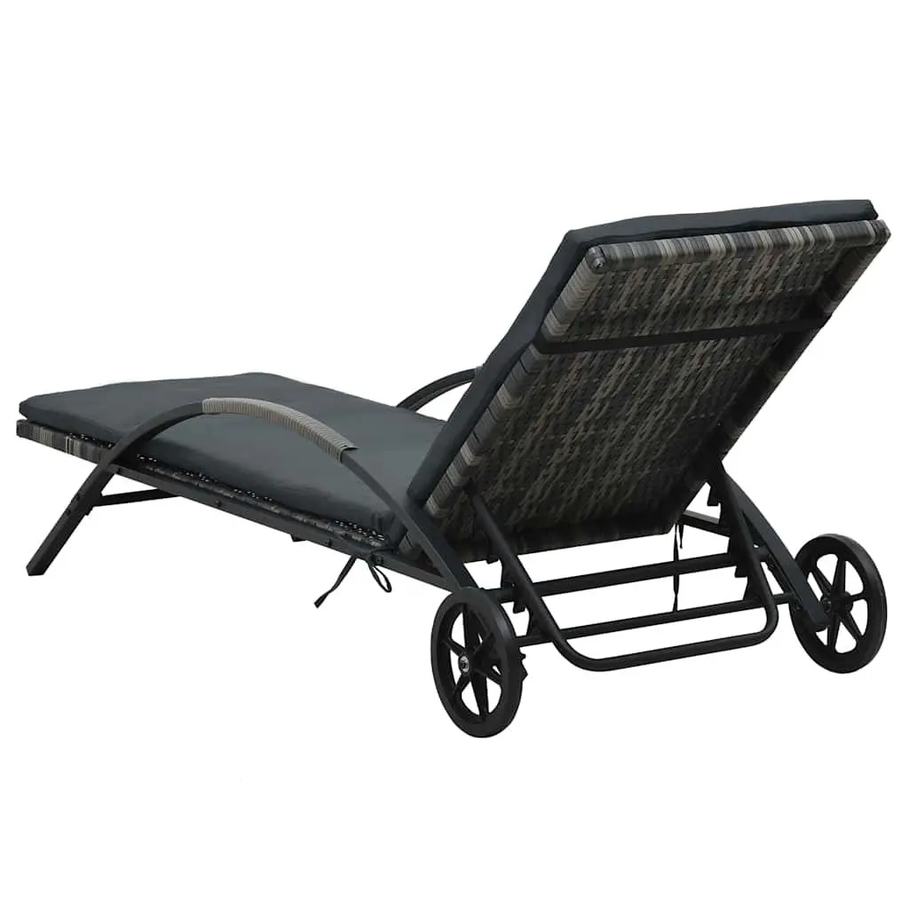 Sun Lounger Set with Table for Outdoors