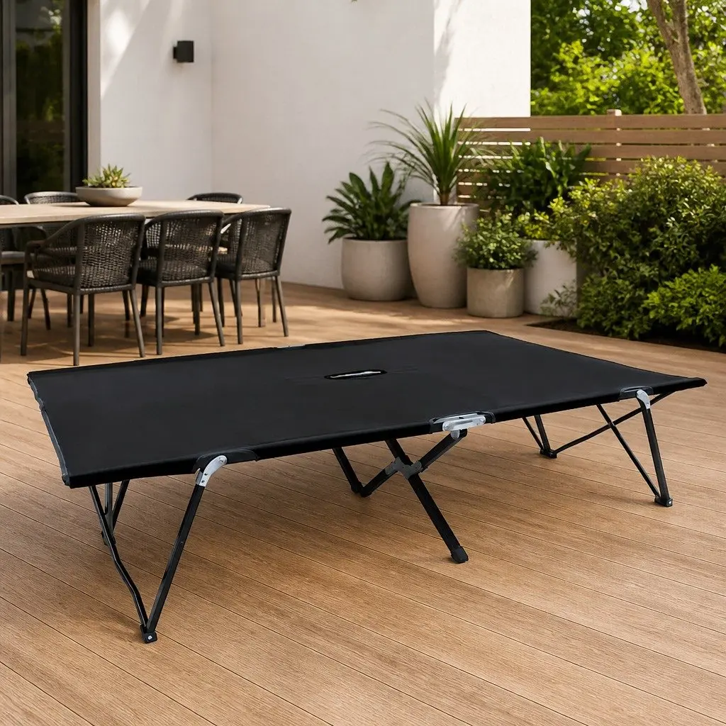 Two Person Folding Sun Lounger for Camping