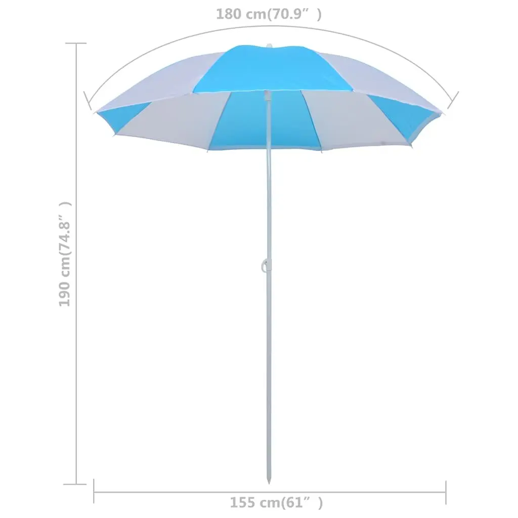 Portable Beach Umbrella Shelter with Sidewalls