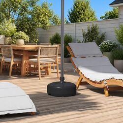 Durable Black Umbrella Base for Water or Sand Filling