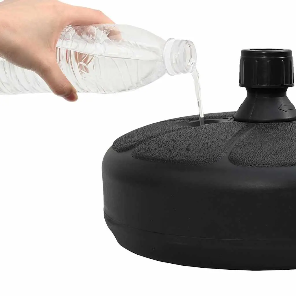 Umbrella Base Sand Water Fillable 15L Portable Parasol Stand Black