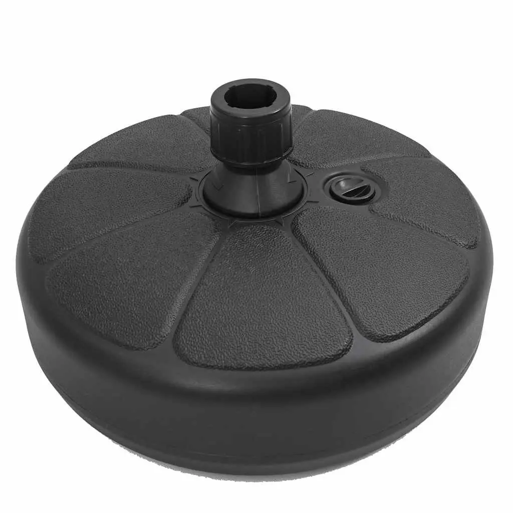 Umbrella Base Sand Water Fillable 15L Portable Parasol Stand Black