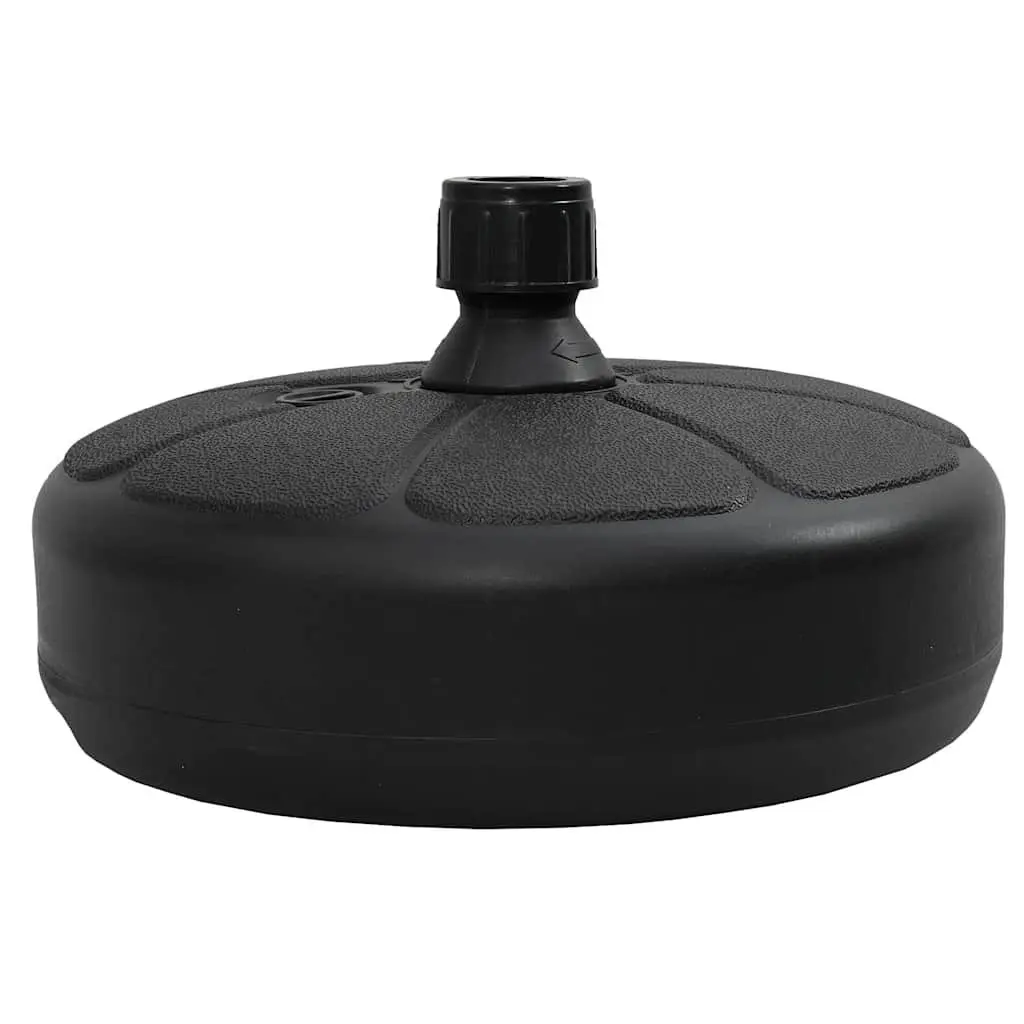 Umbrella Base Sand Water Fillable 15L Portable Parasol Stand Black