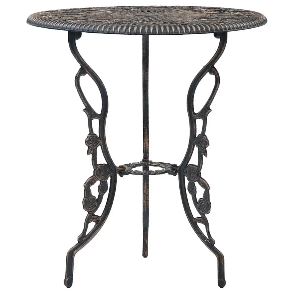 3 Piece Outdoor Bistro Set with Round Table and 2 Chairs