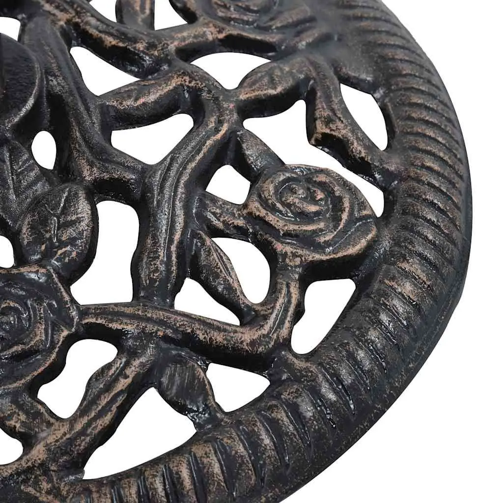 Cast Iron Umbrella Base 12kg 48cm Brown Heavy Duty