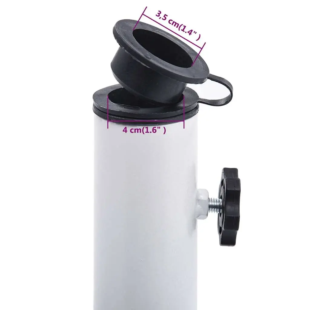 Umbrella Base Cast Iron 40cm White