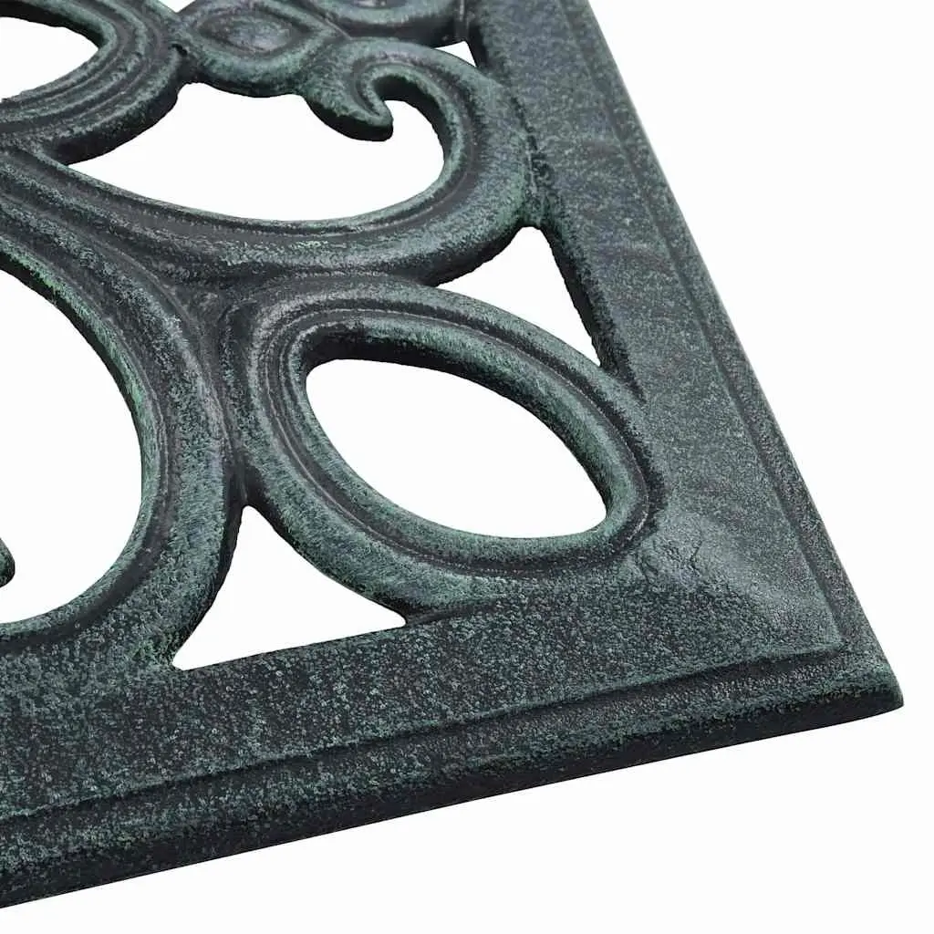Green Cast Iron Umbrella Base for Garden