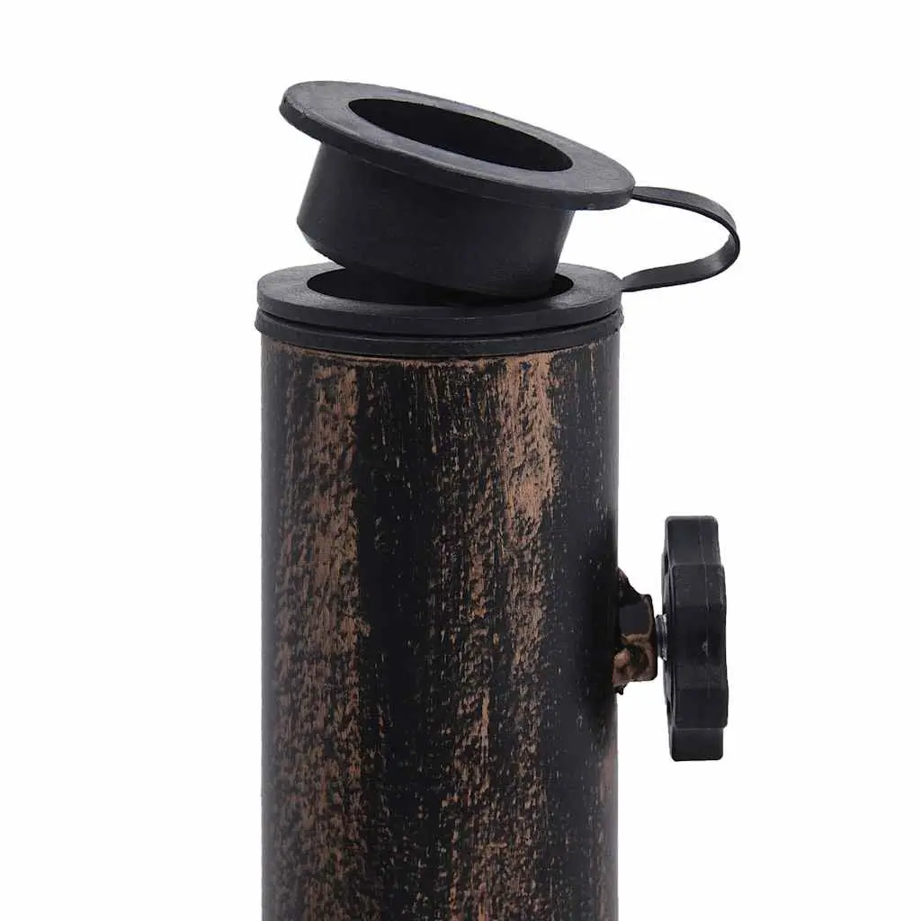Cast Iron Brown Umbrella Base for Outdoor Support