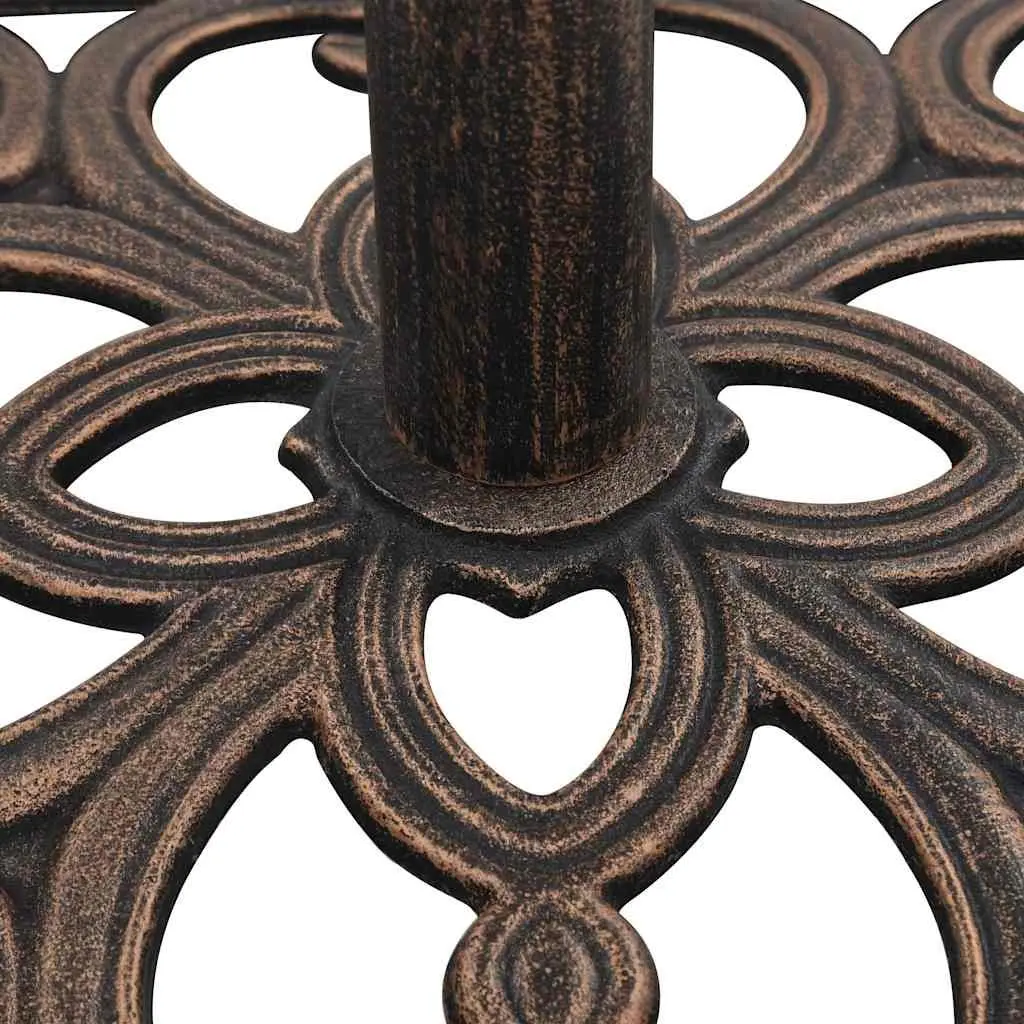 Cast Iron Brown Umbrella Base for Outdoor Support