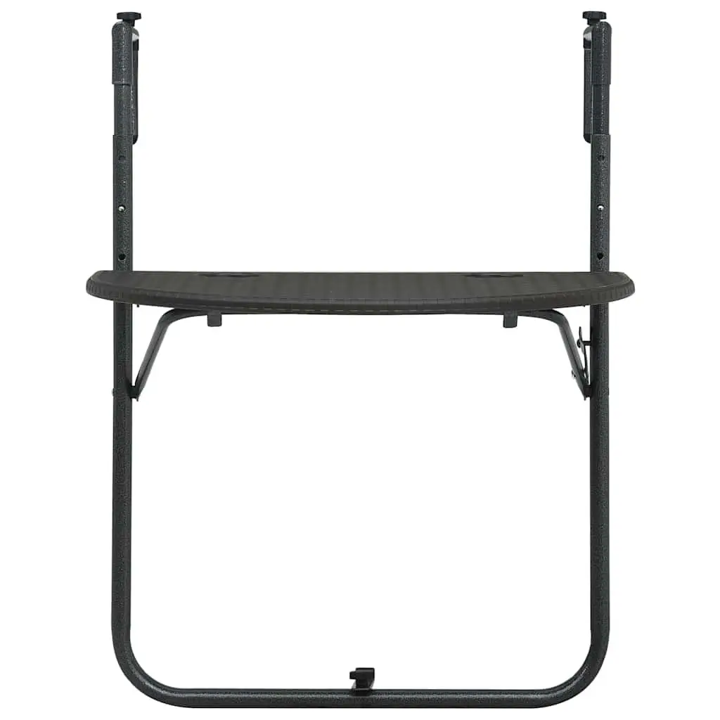 Foldable Outdoor Balcony Table with Steel Frame