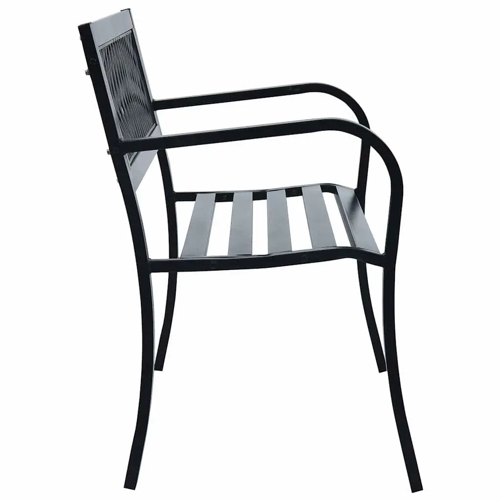 Outdoor Garden Bench with Lattice-Backrest
