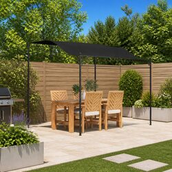 Sturdy Steel Frame Sunshade Awning for Outdoor Spaces