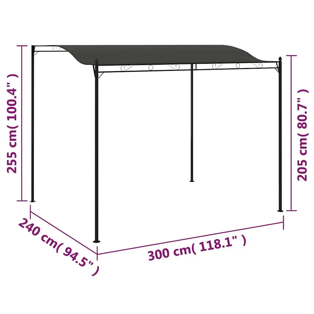 Steel Frame Sunshade Awning for Outdoor Spaces