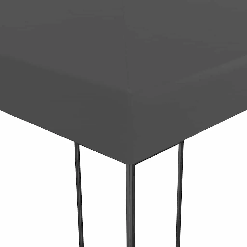 Gazebo polyester 3x4 m anthracite outdoor canopy shade structure