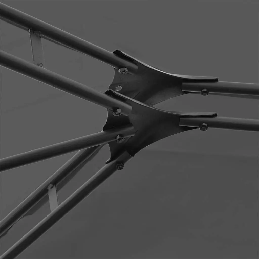 Garden Marquee Gazebo Polyester 4x3m Anthracite Outdoor Canopy