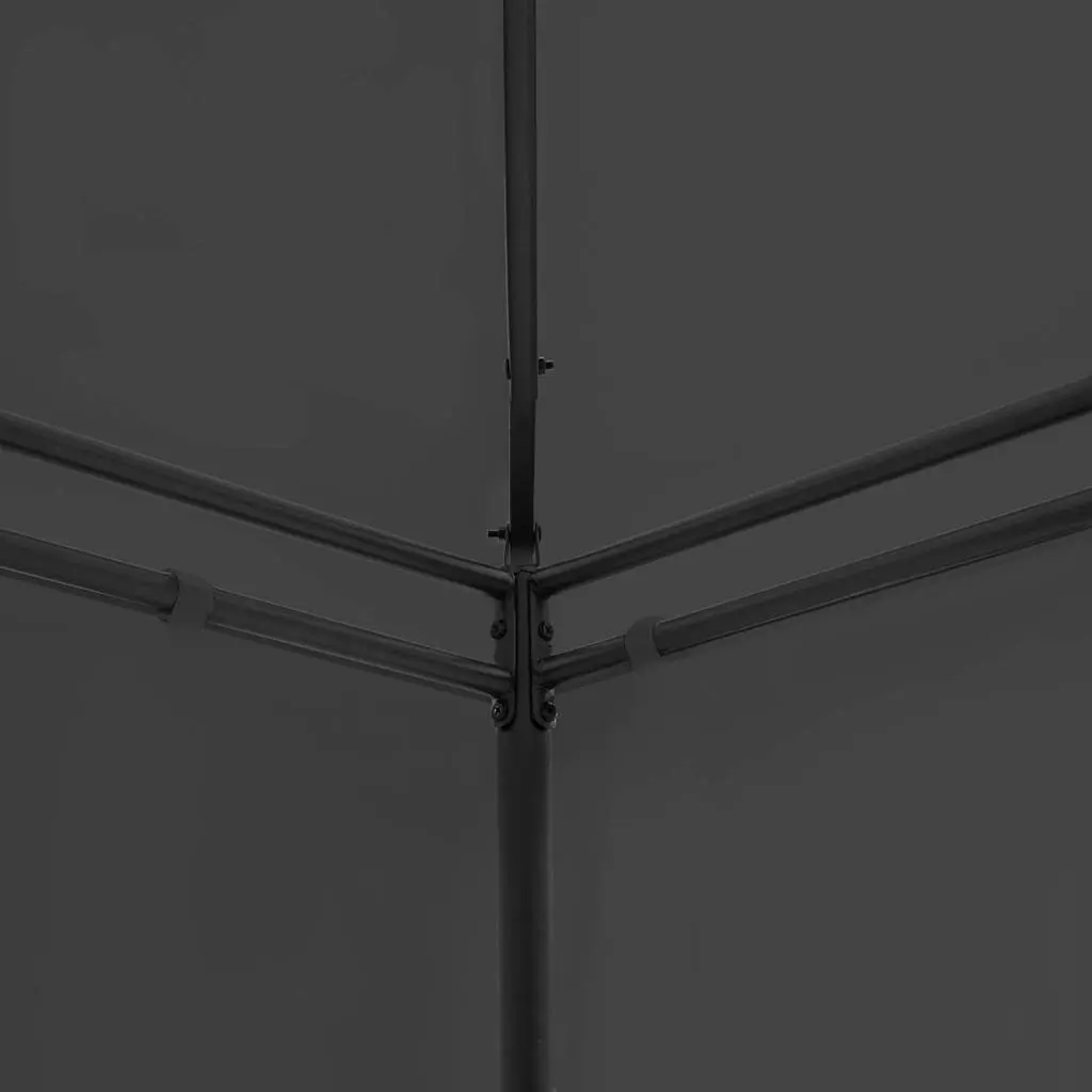 Anthracite Gazebo with Curtains for Outdoor Events