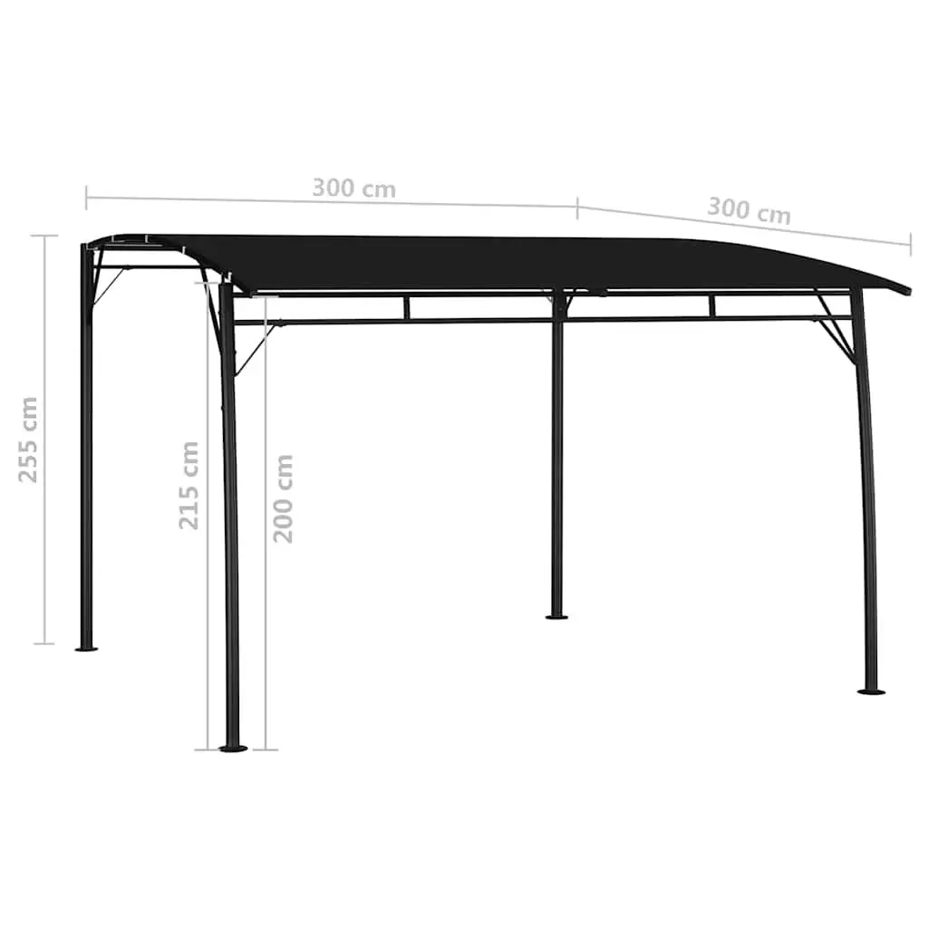 Garden Sunshade Awning 3x3x2.55m Canopy
