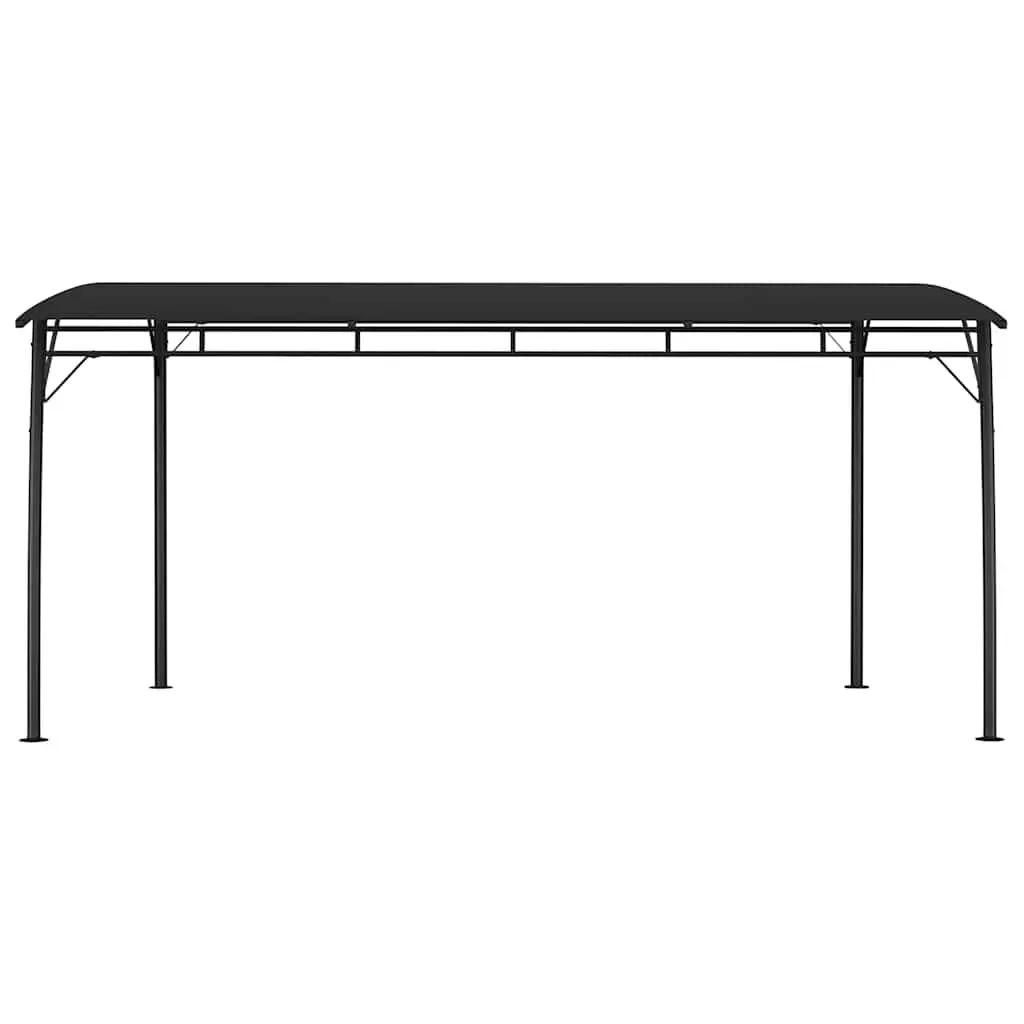 Garden Sunshade Awning Metal Frame 4x3x2.55m Anthracite