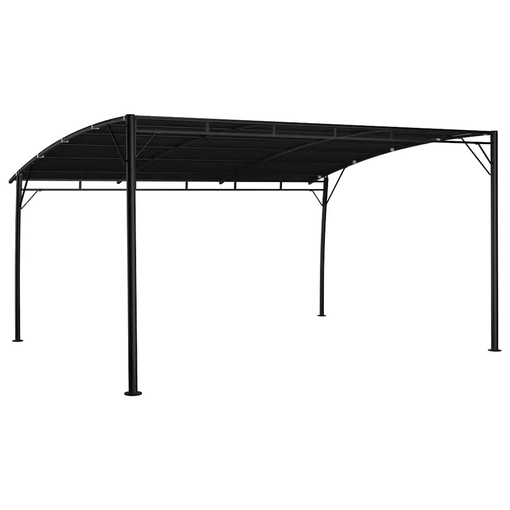 Garden Sunshade Awning Metal Frame 4x3x2.55m Anthracite