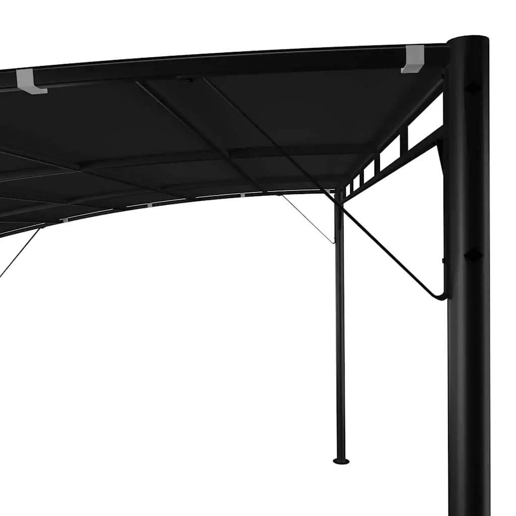 Garden Sunshade Awning Metal Frame 4x3x2.55m Anthracite