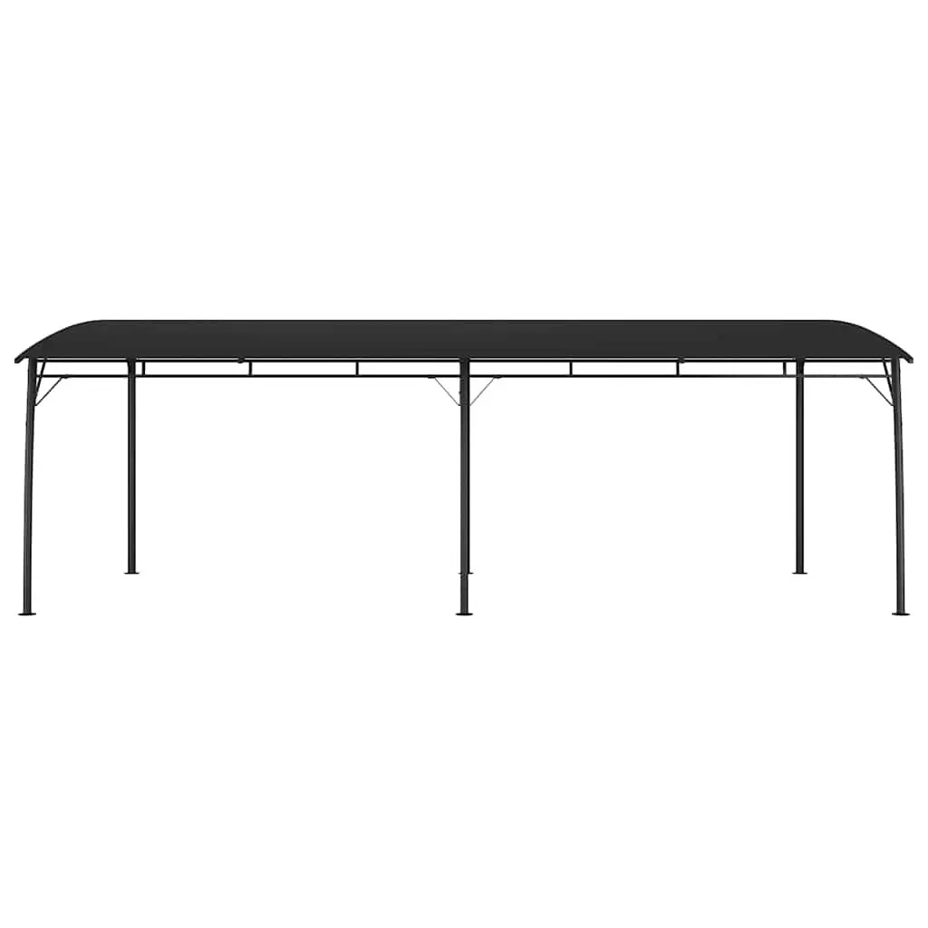 Garden Sunshade Awning Metal Frame 6 x 3 x 2.55 m Anthracite