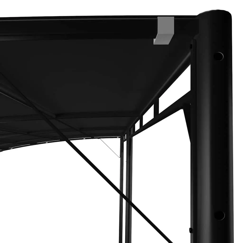 Garden Sunshade Awning Metal Frame 6 x 3 x 2.55 m Anthracite