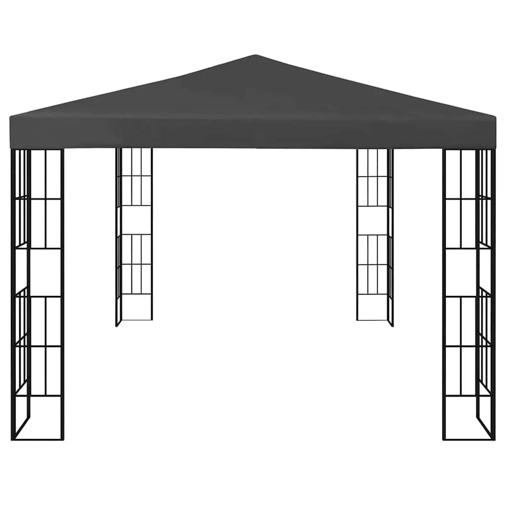 Gazebo Steel 3x4 m Polyester Anthracite