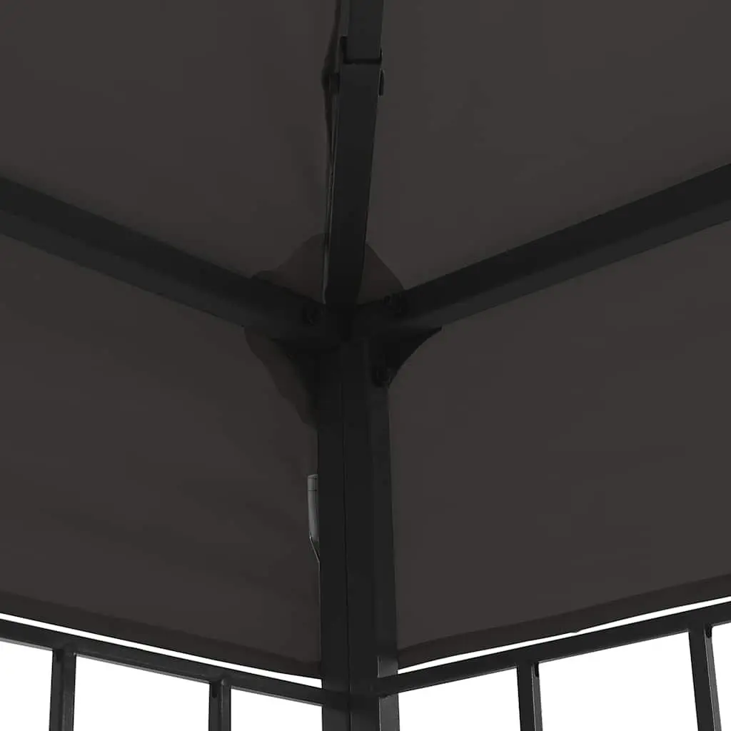 Gazebo Steel 3x4 m Polyester Anthracite