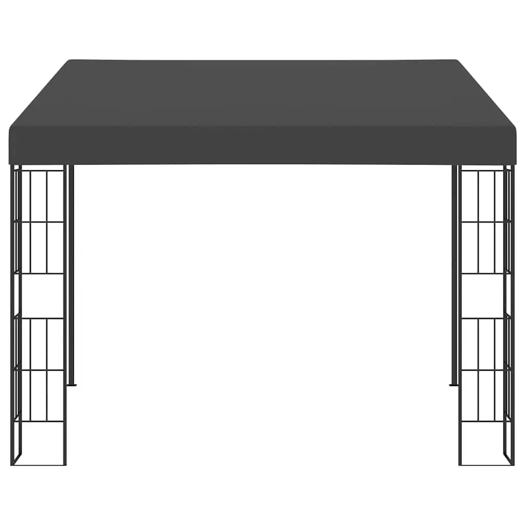 3x3m Anthracite Wall-Mounted Gazebo Canopy