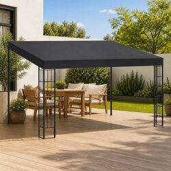 Retractable Wall-mounted Gazebo 3x4 m in Anthracite