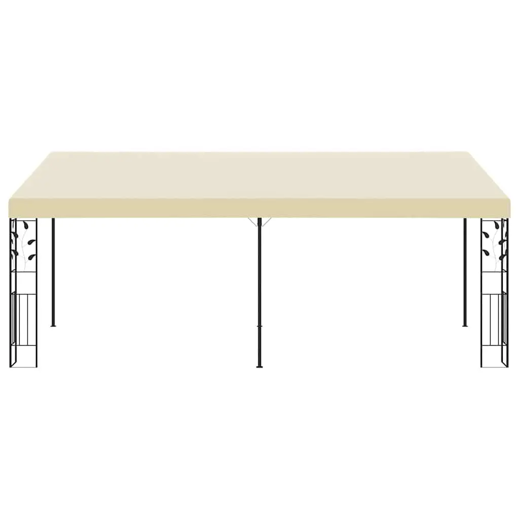 Wall-mounted Gazebo Polyester 6x3x2.5m Cream