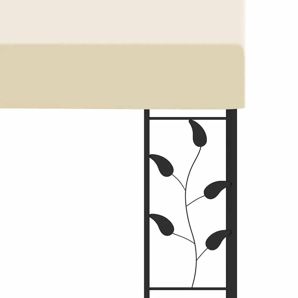 Wall-mounted Gazebo Polyester 6x3x2.5m Cream