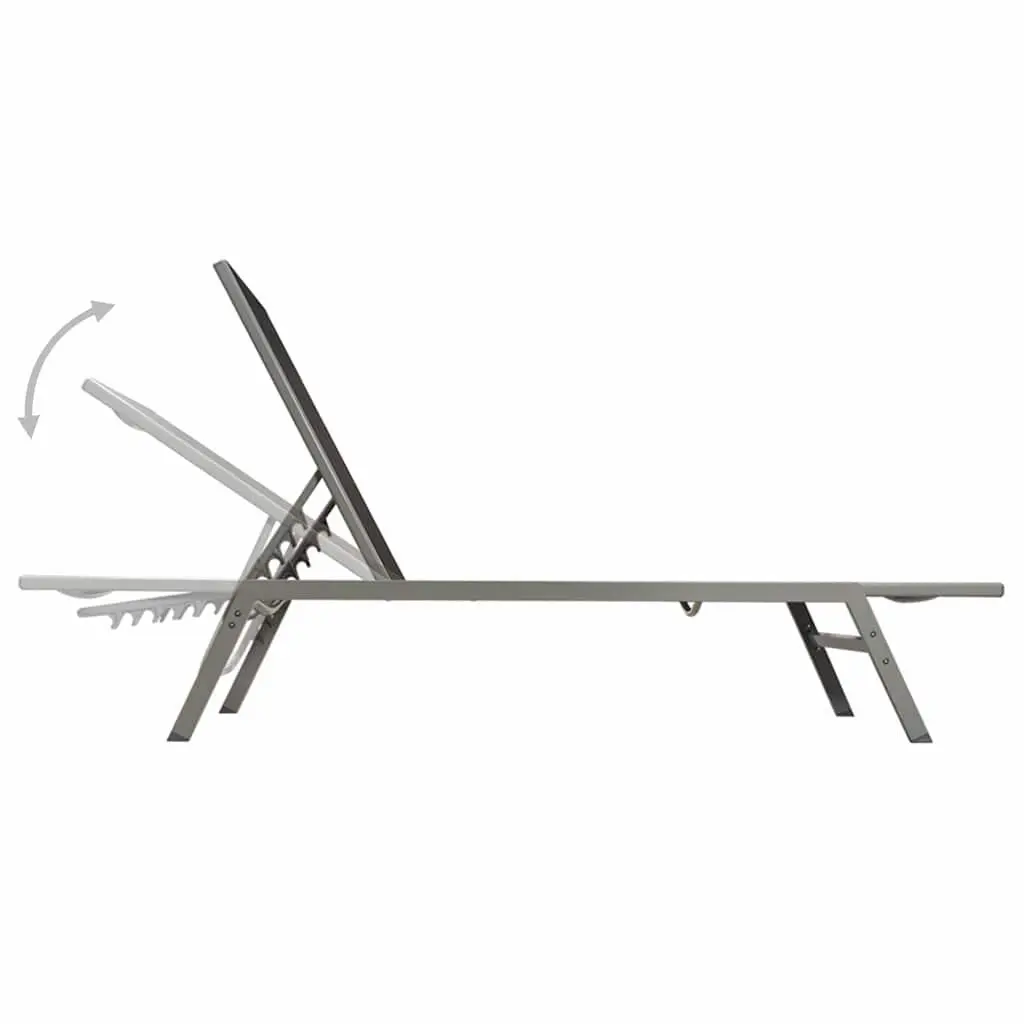 Black Sun Lounger for Outdoor Relaxation