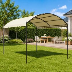 Sturdy Cream Gazebo Canopy for Outdoor Gatherings