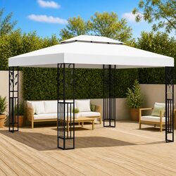 Sturdy 3x4 m Double Roof Gazebo for Outdoor Events