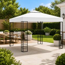 Durable 3x3m White Garden Marquee Canopy Tent