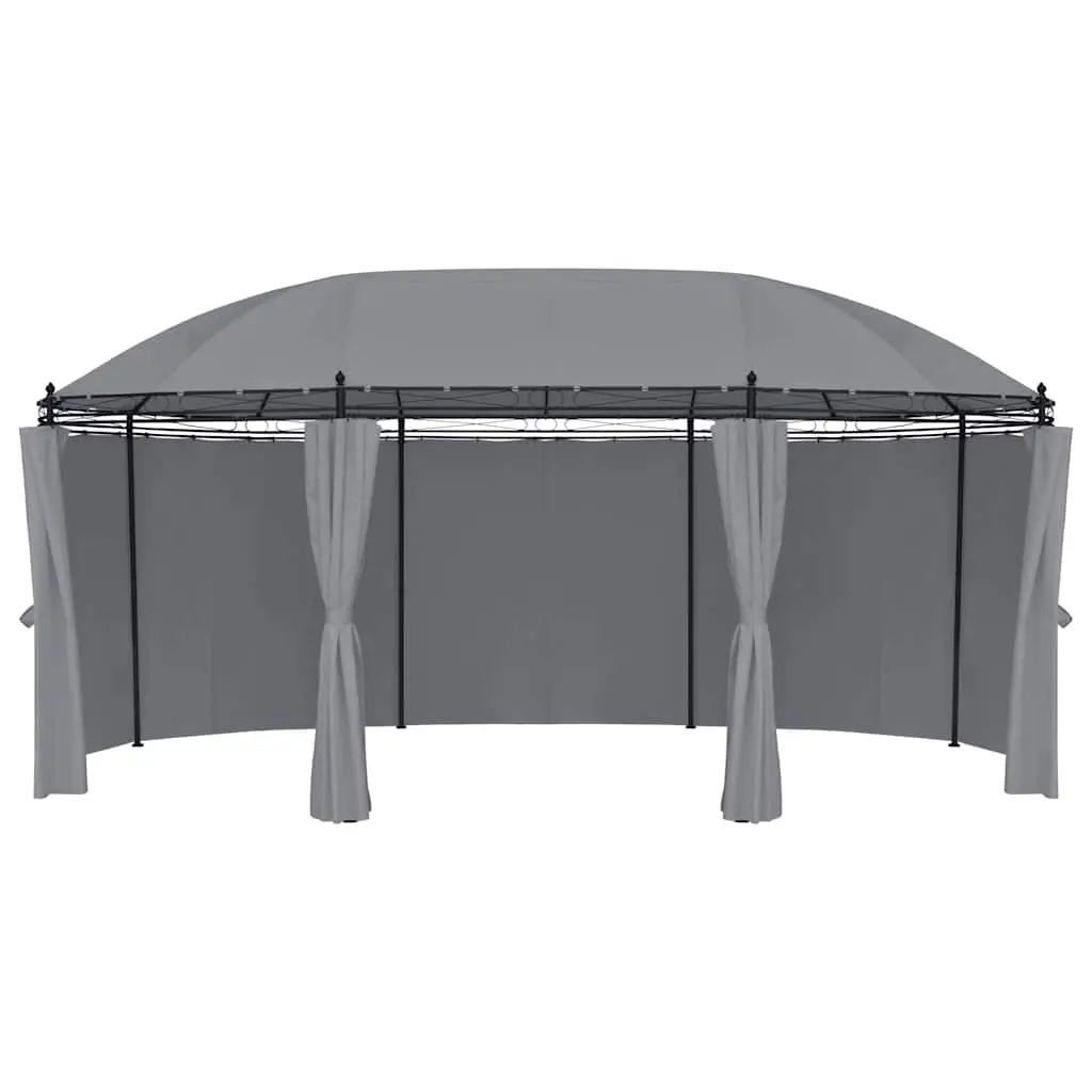 Gazebo with Detachable Curtains 520x349x255 cm