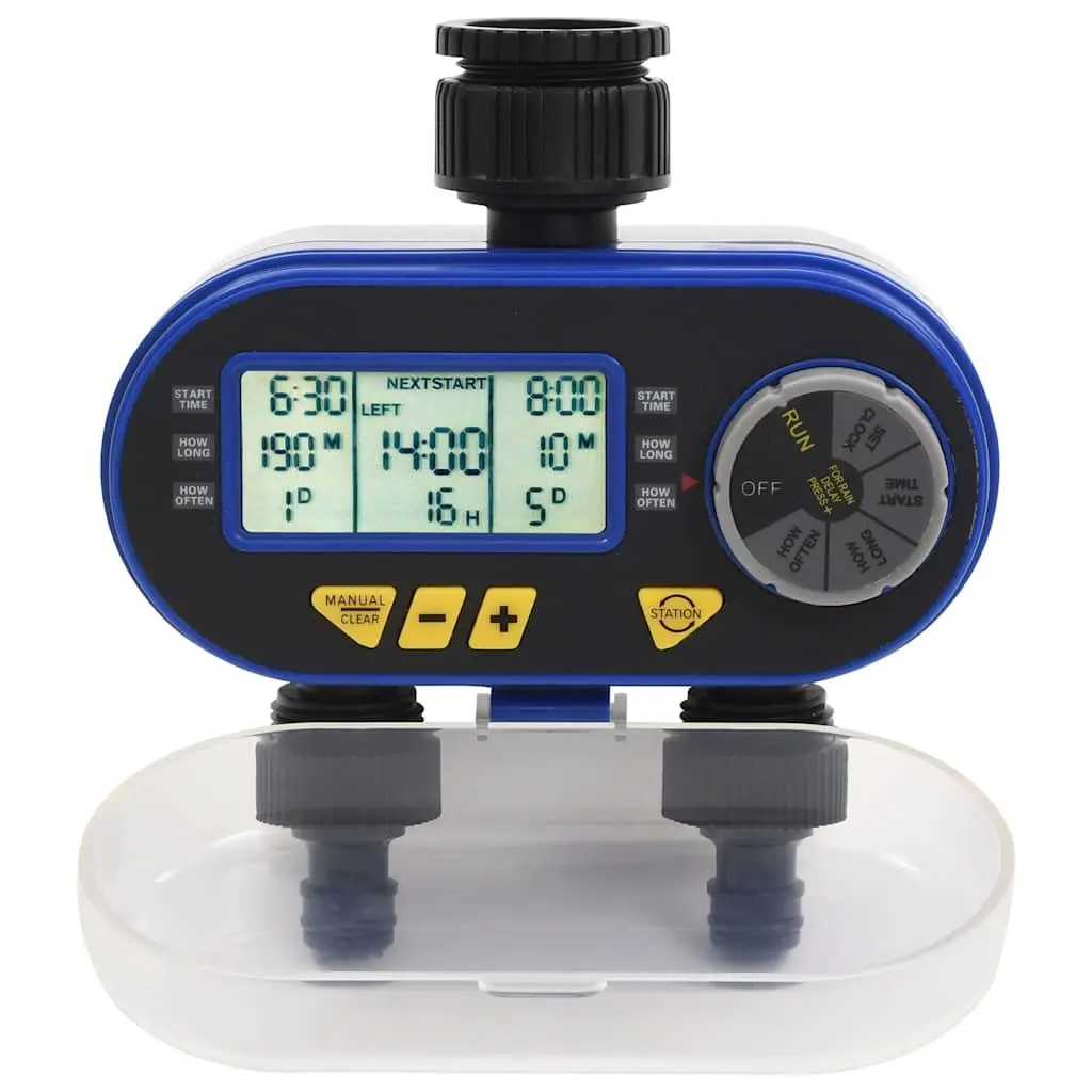 Digital Water Timer with Dual Outlet for Sprinklers
