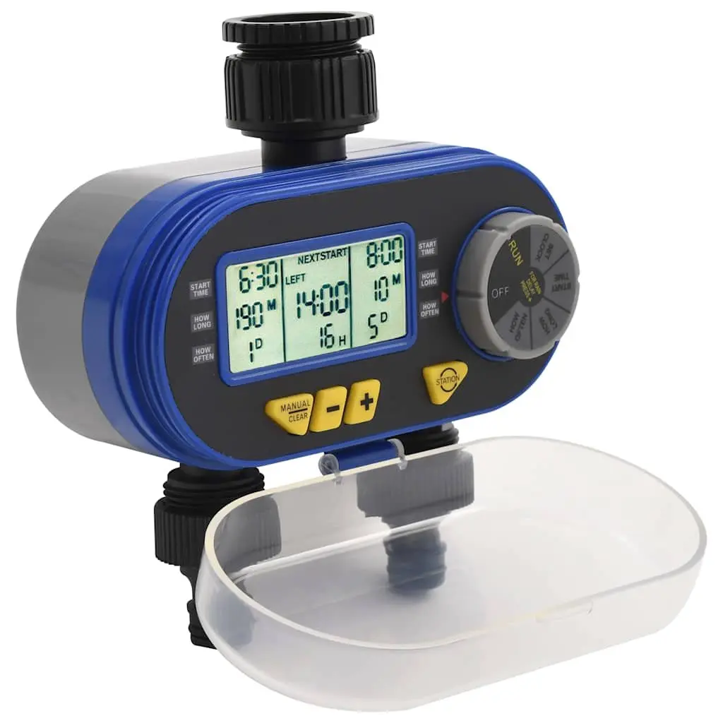 Digital Water Timer with Dual Outlet for Sprinklers