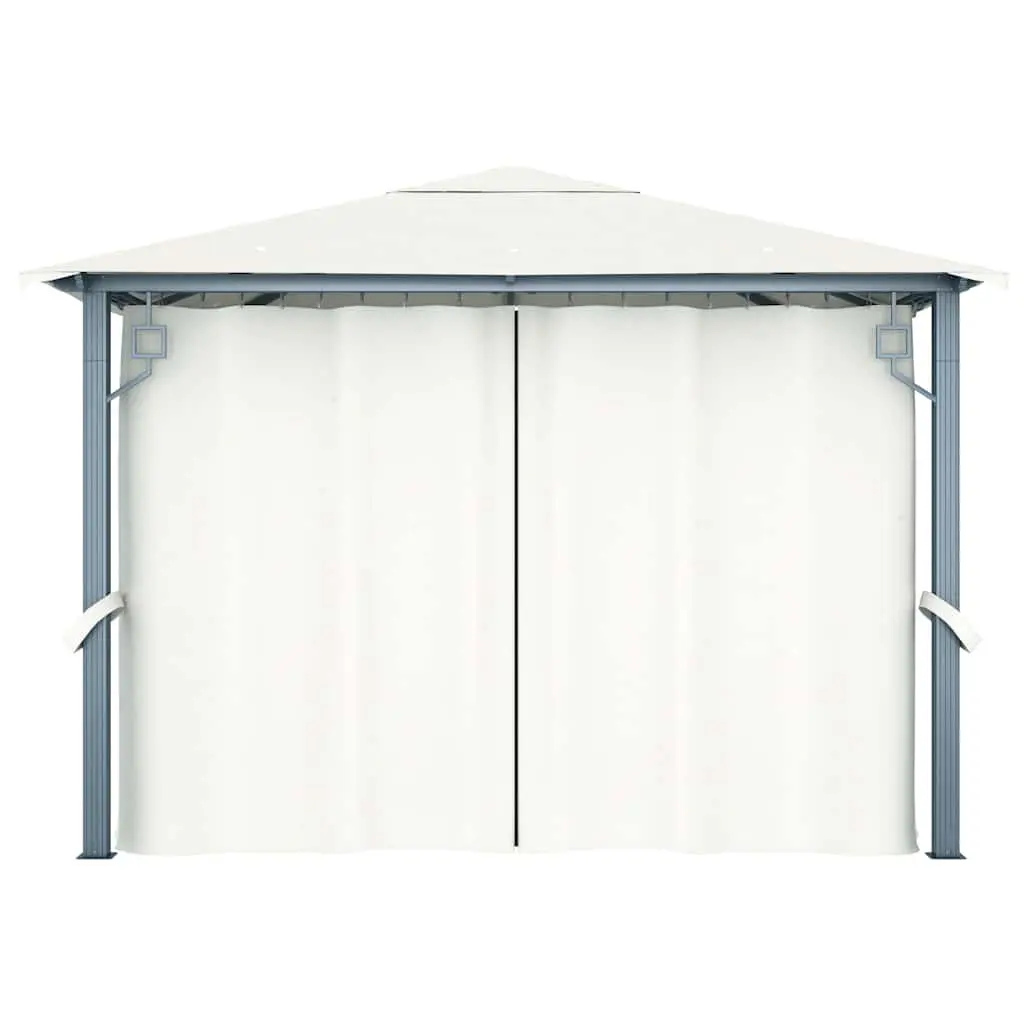 Gazebo Oxford Fabric 300x300 cm Aluminium Steel Cream