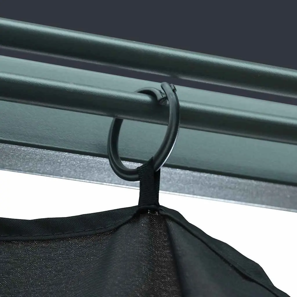 Gazebo Canopy Oxford Fabric 300x300 cm Anthracite with Curtain Sidewalls