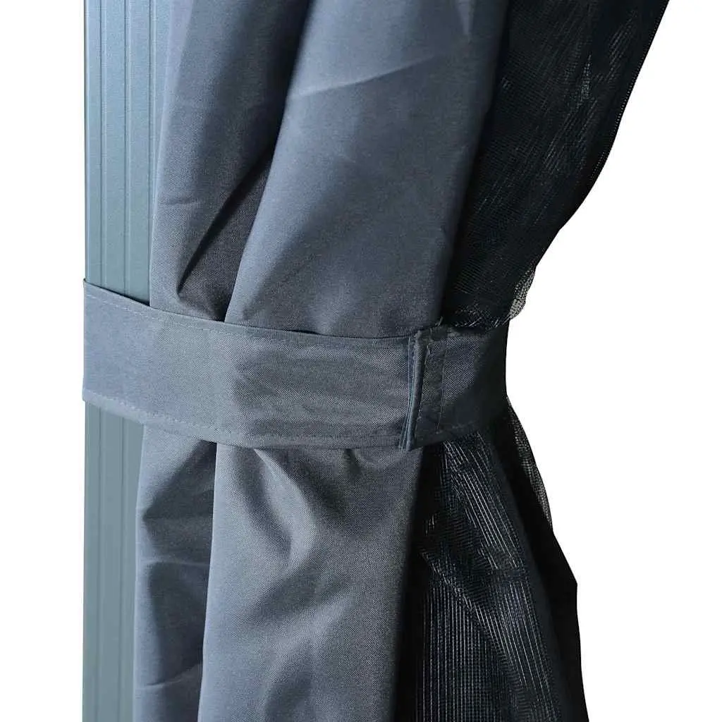 Gazebo Canopy Aluminium Steel 400x300 cm Oxford Fabric Anthracite