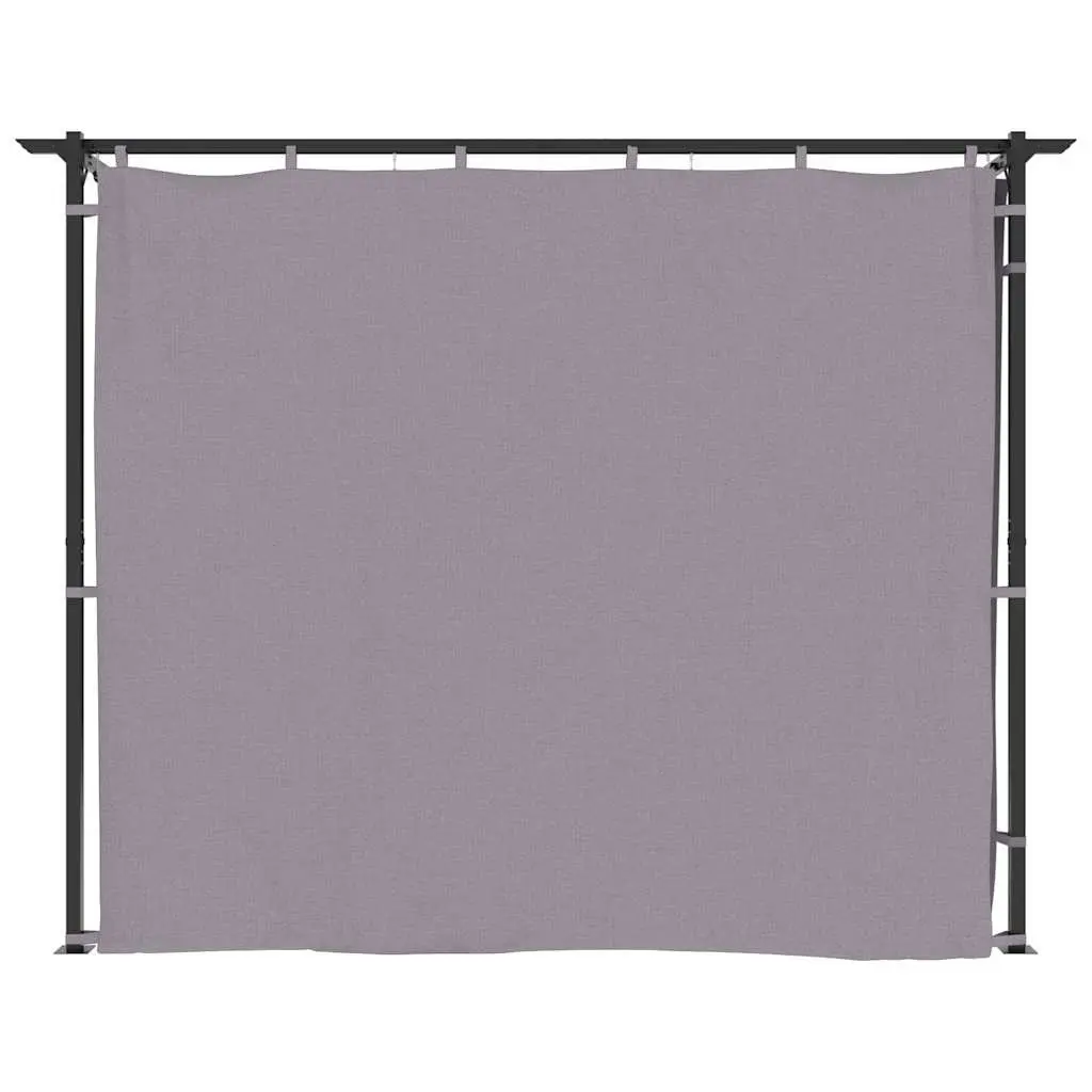Outdoor Gazebo with Curtains 3x3 m
