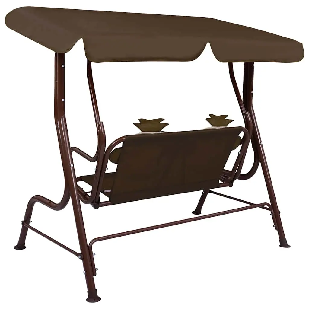 Kids Swing Bench with Sunshade Canopy