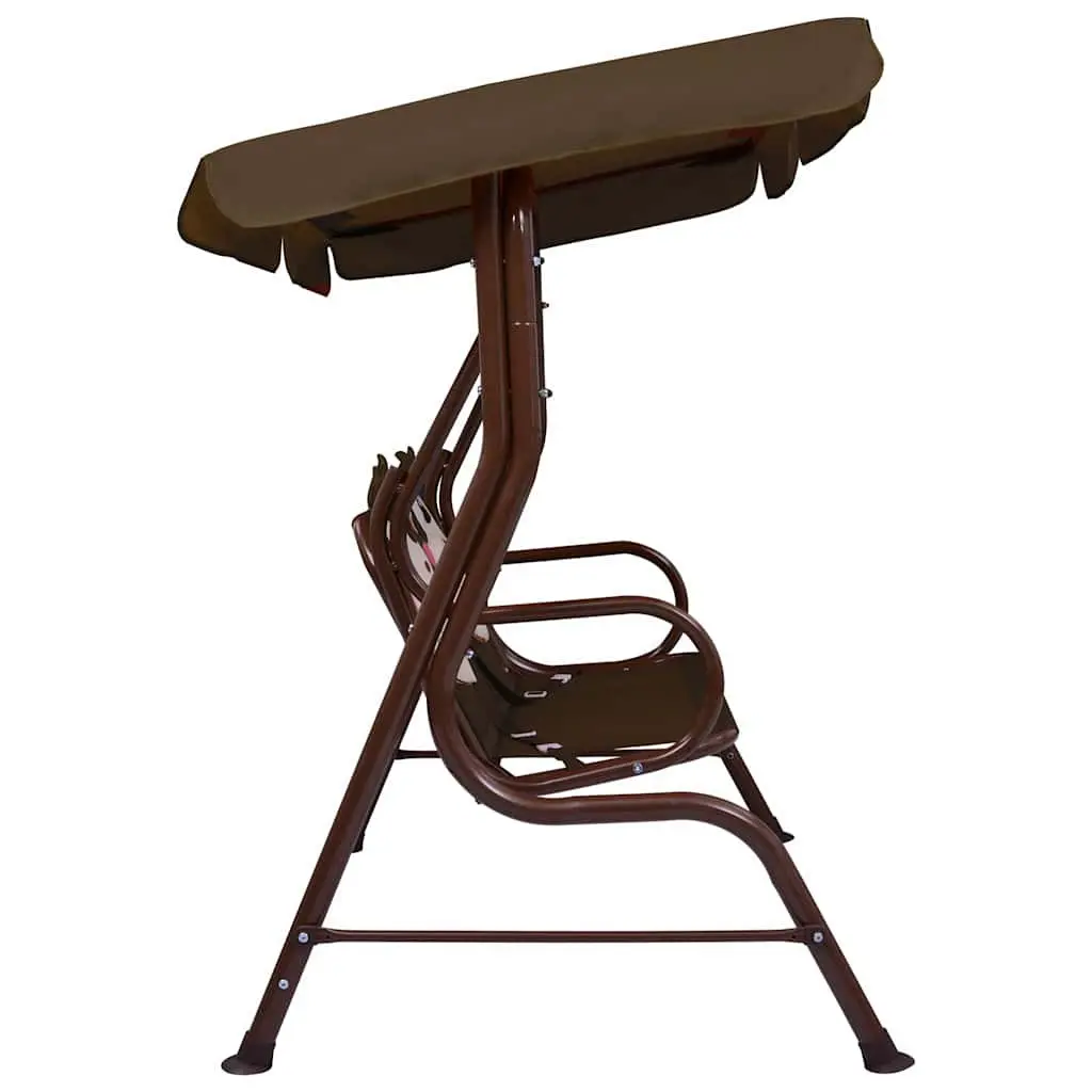 Kids Swing Bench with Sunshade Canopy