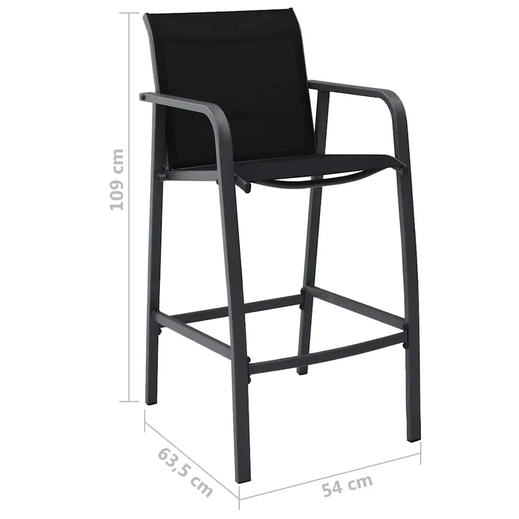 Outdoor Bar Chairs Set of 2 for Garden Patio