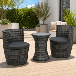 Durable 3 Piece Bistro Set for Outdoor Spaces