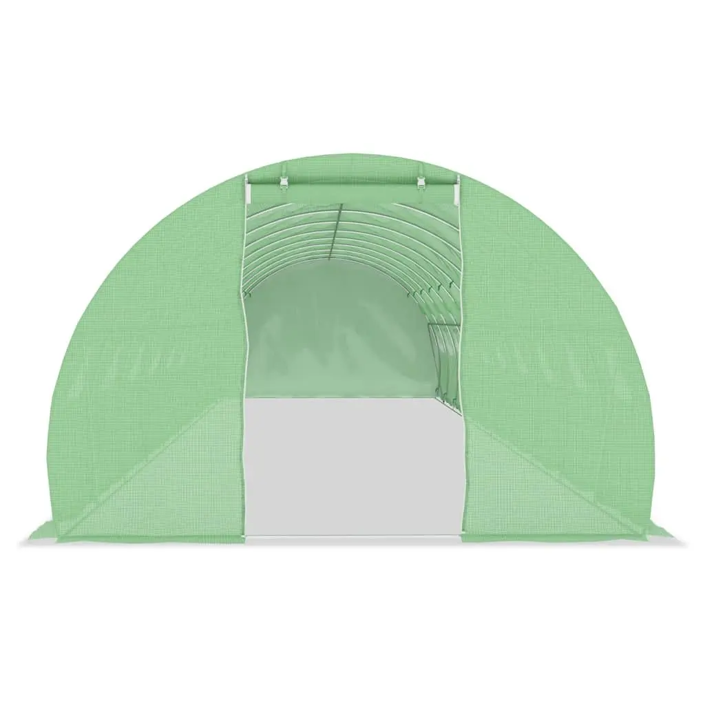 Greenhouse PE Mesh Fabric 15x3x2 m Green