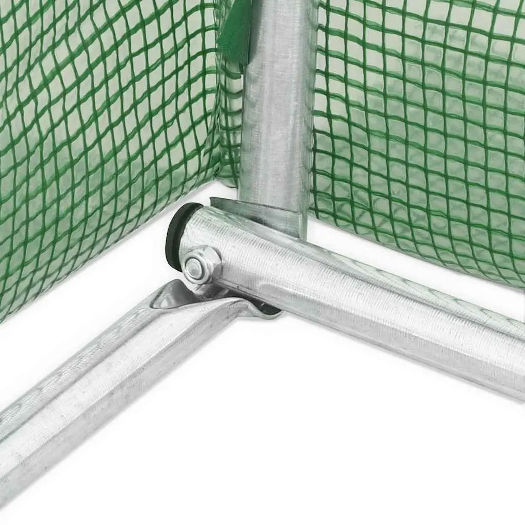 Greenhouse PE Mesh Fabric 15x3x2 m Green