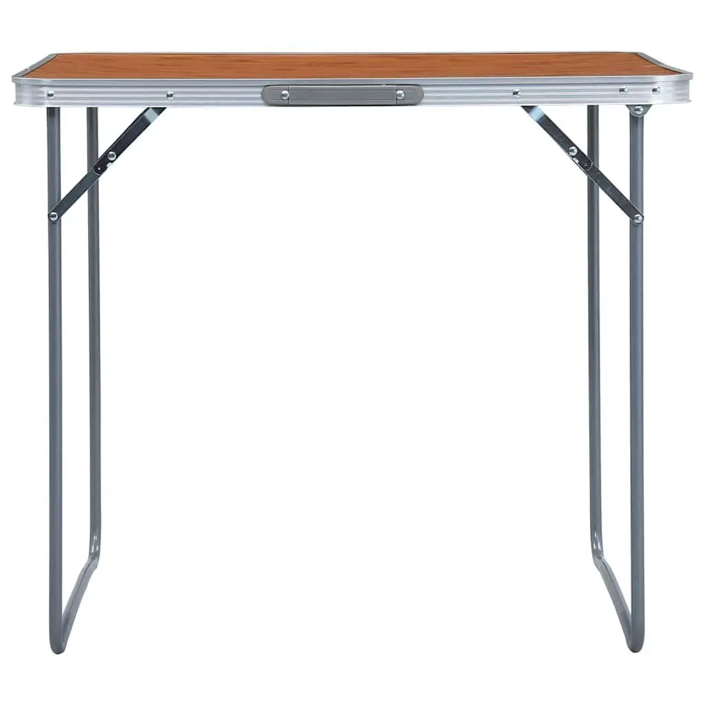 Portable Outdoor Picnic Table with Metal Frame